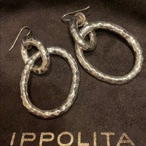 Ippolita sterling silver double loop earrings